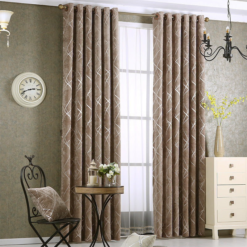 Modern Luxury Chenille Blackout Curtains