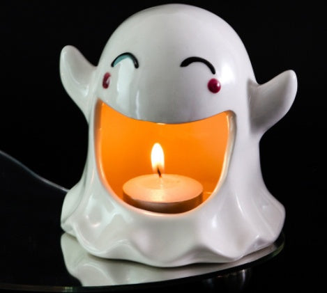 Halloween Ceramic Ghost & Rabbit Ornaments