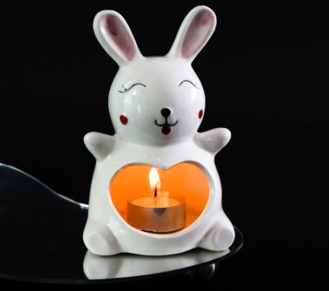 Halloween Ceramic Ghost & Rabbit Ornaments