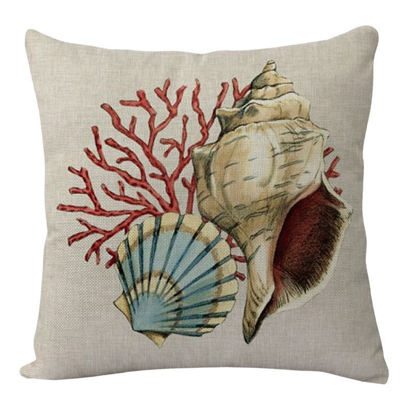 Sea Turtle Linen Cushion Cover
